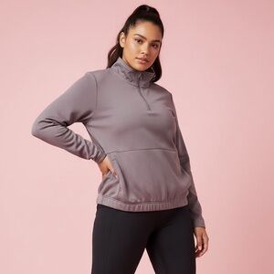 Z by Zella Brown Quarter-Zip Pullover